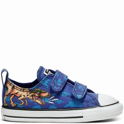 Converse Chuck Taylor All Star Dino's Beach Party Hook and Loop - Lasten Tennarit - Sininen/Mustat